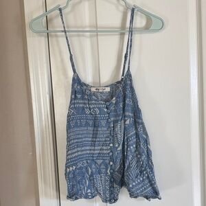 Rip Curl Blue Patterned Camisole / C16